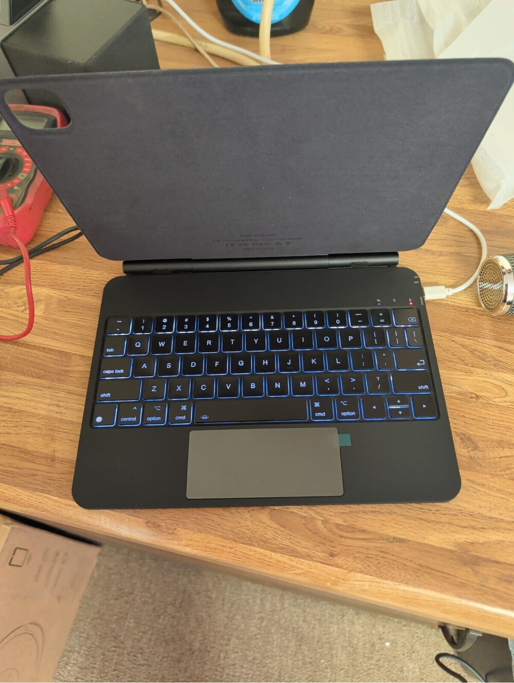 INI Keyboard Case X7 For iPad Pro 11 13 Inch M4 Black Wireless Magic Style
